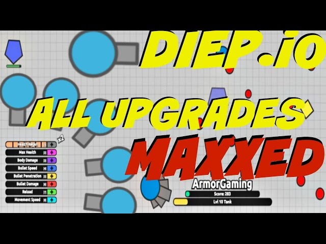 Diep.io - All Upgrades MAXED! (Diep.io - Guide) 