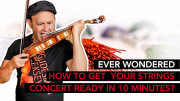How to get NEW VIOLIN STRINGS CONCERT READY in 10 minutes