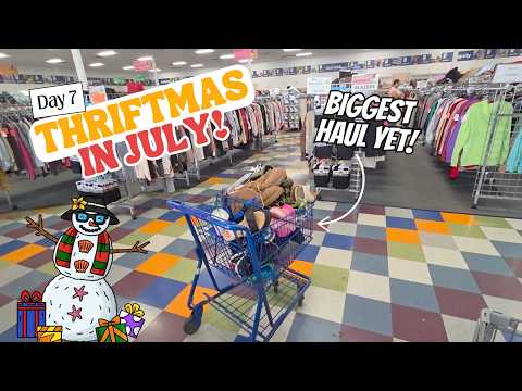 Did I Go OVERBOARD Today??? Thriftmas in July Day 7 | Thrifting at Goodwill #reseller thumbnail