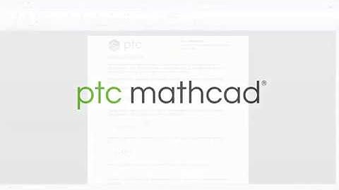Mathcad Prime 5 0 Overview Video