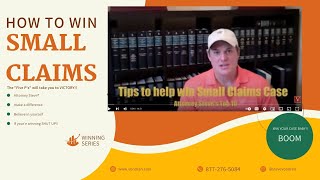 How to win a small claims court lawsuit