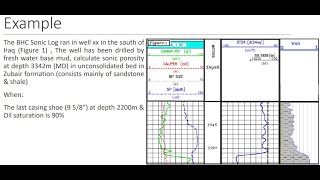 جس بئري (Well Logging): المختصر في مجس السونك Sonic Log وتقدير مسامية التكوين Porosity Estimation جس بئري (Well Logging): المختصر في مجس السونك Sonic Log وتقدير مسامية التكوين Porosity Estimation