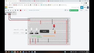 Experiment to verify Truth Table of AND Gate & OR Gate using TinkerCAD