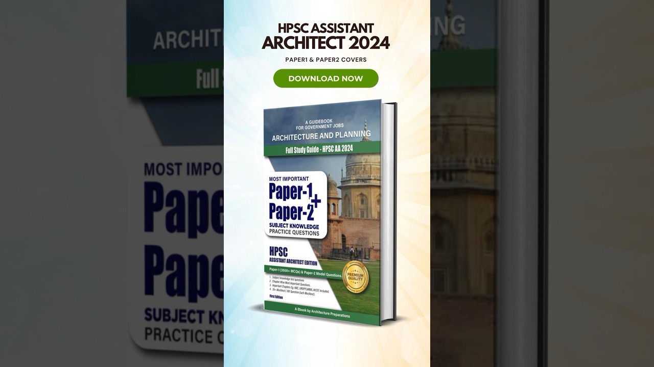 HPSC Assistant Architect Paper-1 & Paper-2 