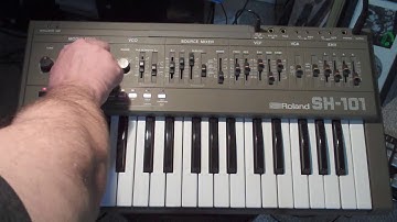 Roland SH-101 arpeggio and sequencer