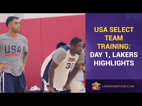 USA Select Team Training: Day 1, Lakers Highlights (Ingram, Randle, Russell)