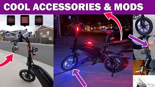 Jetson Bolt Pro Cool Accessories (Mirror, Phone Mount, Lights) - Folding Electric Bike From Costco