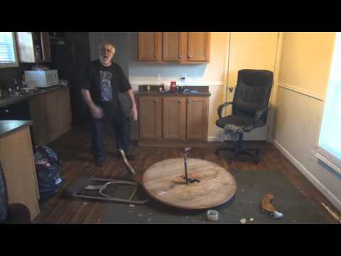 Angry Grandpa Destroys Kitchen Table!