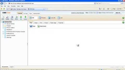 Logging in to the Kentico CMS