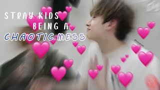 Vignette de la vidéo "Stray Kids being a chaotic mess"