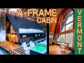 Stunning Vermont A-Frame | Full Tour | Late Winter Magic