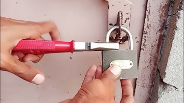 How to break lock with hammer 