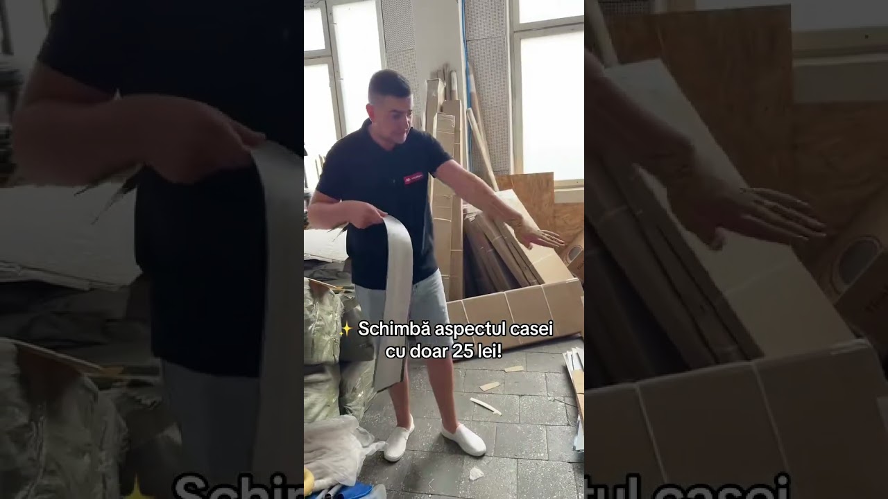 Ламинат самоклеящийся – светло-серый (15×91 см)