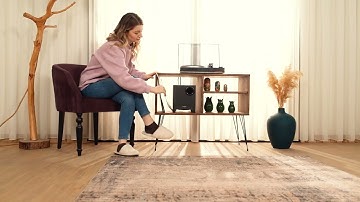 Vinyl Record Player Stand With Storage by Oshoom