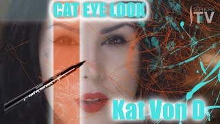 How to Get Kat Von D's Signature Cat Eye Look Using Ink Liner   Sephora 1