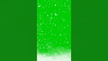 green screen snowfall animation video