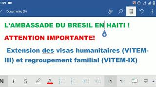 Lambade Du Bresil En Haiti Avis Important . Brezil Ouvè Pou Resevwa Moun Ki Te Gen Viza Expire.