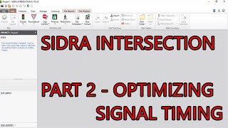 SIDRA INTERSECTION TUTORIAL PART 2 OPTIMIZING TRAFFIC SIGNAL screenshot 2