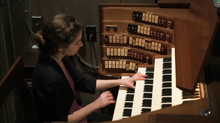 Organist Clara Gerdes performs tude Hroque, by Rac...