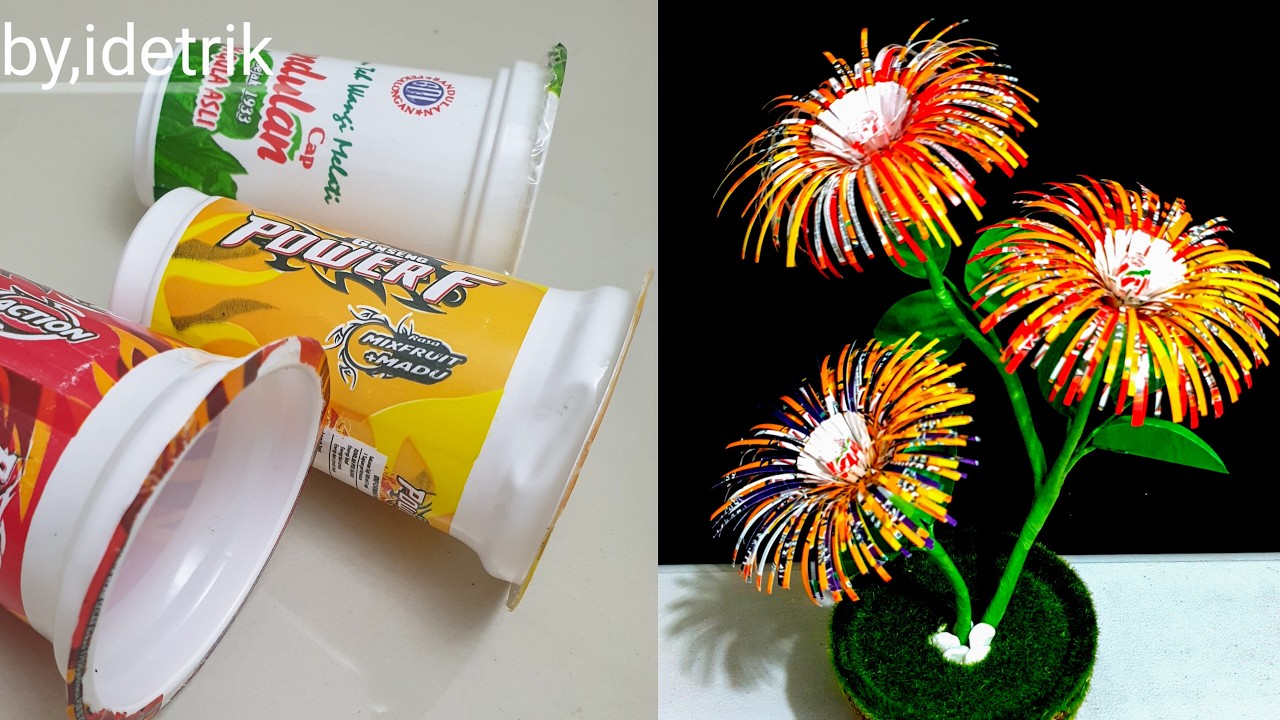 Ide Kreatif Kerajinan dari Gelas Plastik Bekas yang Mengejutkan