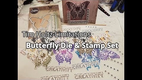Butterfly Die & Stamp Set Tim Holtz