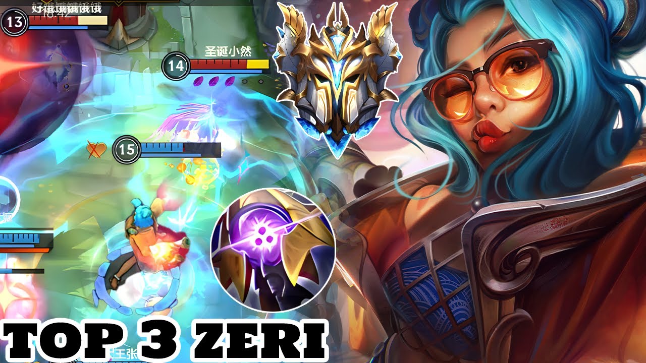 Wild Rift Zeri - Top 3 Zeri Gameplay Rank Sovereign - YouTube