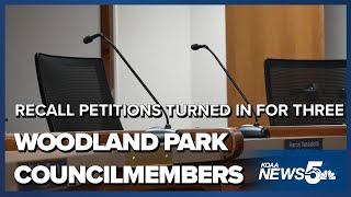 Recall petitions turned in for three Woodland Park City Council members