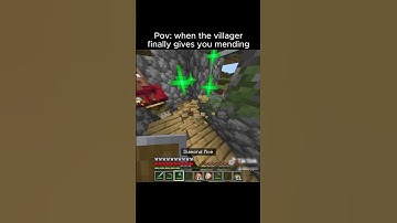 POV You Get Mending In Minecraft