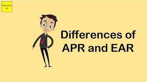 Differences of APR and EAR