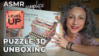 ASMR semplice UNBOXING PUZZLE 3D LIVELLO DIFFICILE!