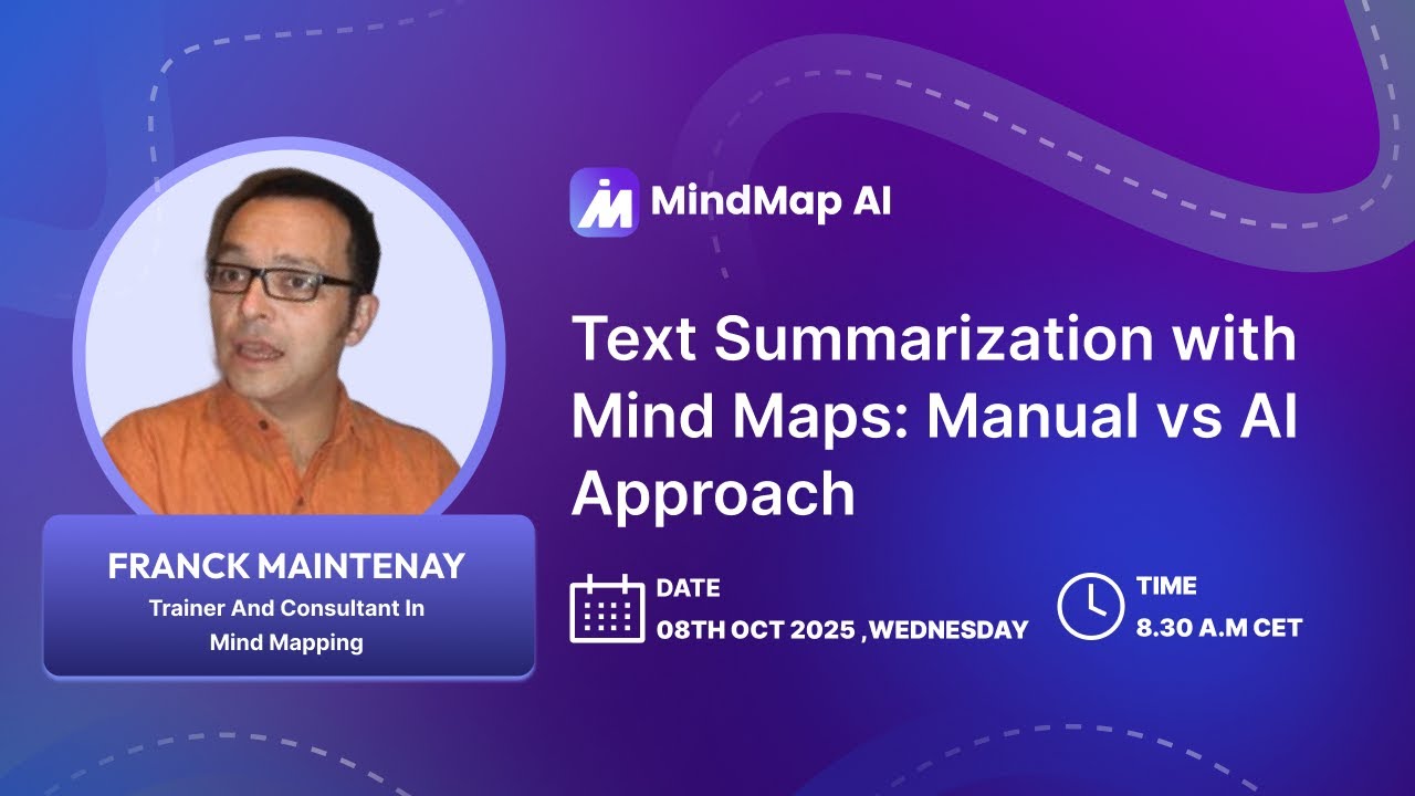 Text Summarization with Mind Maps: Manual vs AI Approach — watch on YouTube