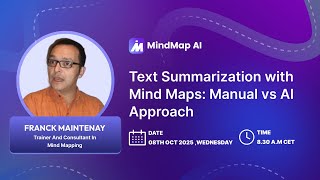 Text Summarization with Mind Maps: Manual vs AI Approach – Featuring Franck Maintenay