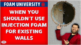 When Shouldn't You Use Injection Foam for Insulating Existing Walls? | Foam University by RetroFoam