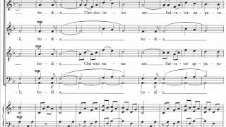 Gašper Jereb : MAGNUM MYSTERIUM : 6. Hodie for mixed choir (SATB) and harp (piano)