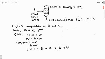 Material Balances for Single-Unit Non-Reactive Processes: Distillation Example