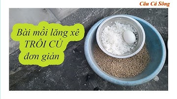 Câu Đài Miền Bắc | Bài Mồi Lăng Xê Câu Cá Trôi Rất  Đơn Giản Rất Hiệu Qủa