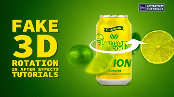 Fake 3D rotation after effects tutorial | Fake 3D Animation After effects tutorial