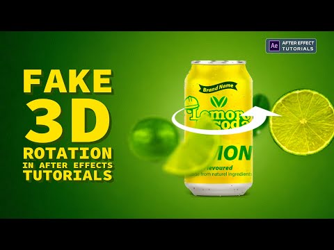 Fake 3D rotation after effects tutorial | Fake 3D Animation After effects tutorial