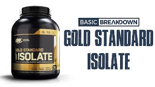 Optimum Nutrition Gold Standard Isolate Protein Powder Supplement Review | Basic Breakdown