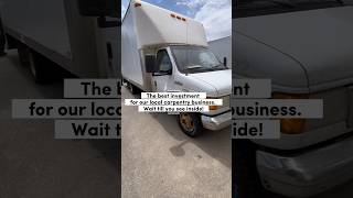 Box truck for the carpentry setup! Best tool investment 🛠️ #Saskatchewan #YXE #YQR #Carpentry