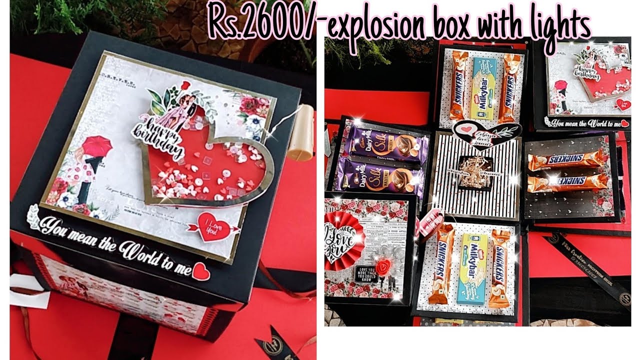 explosion box for husband birthday