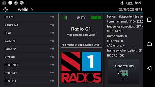 Test android apps with DAB+ signal Welle.io vs. SDRangel, receiver rtl-sdr v.3