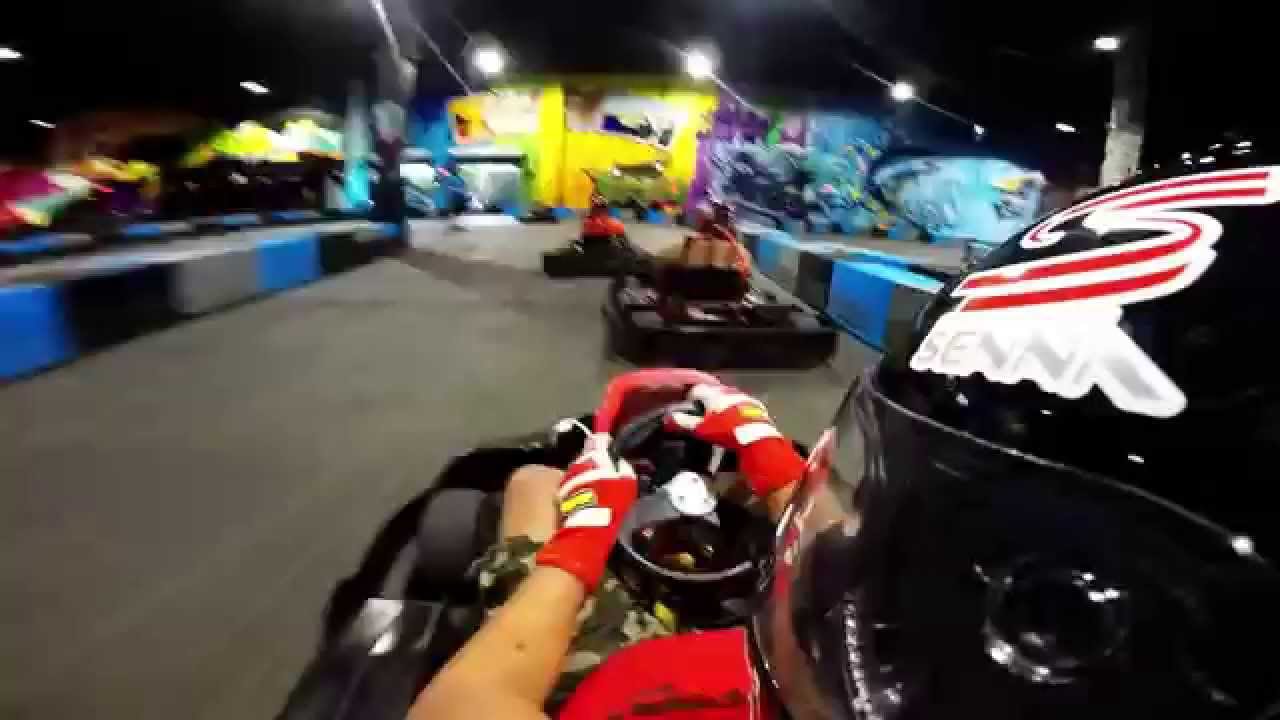 Inner Senna Xtreme Go Kart Track Fort Lauderdale Race 1 August 2015 YouTube