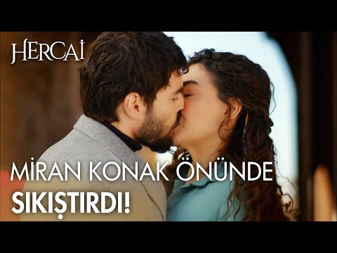 Miran'dan Reyyan'a konak önünde ani öpücük! - Hercai Yeniden