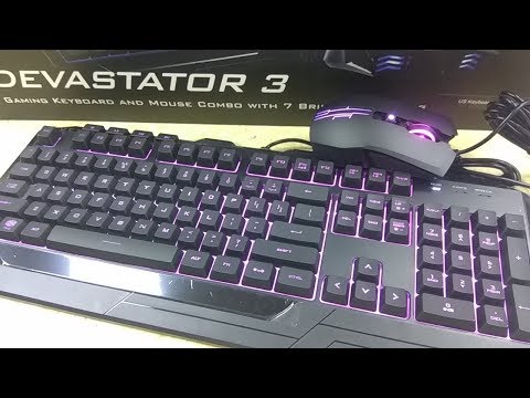 Cooler Master Devastator 3 Keyboard & Mouse Gaming Combo Unboxing