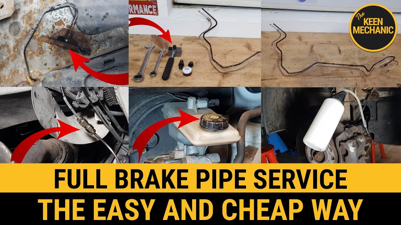 Renault Trafic Vivaro Primastar Remove rusty brake pipe Cut Flush Bend