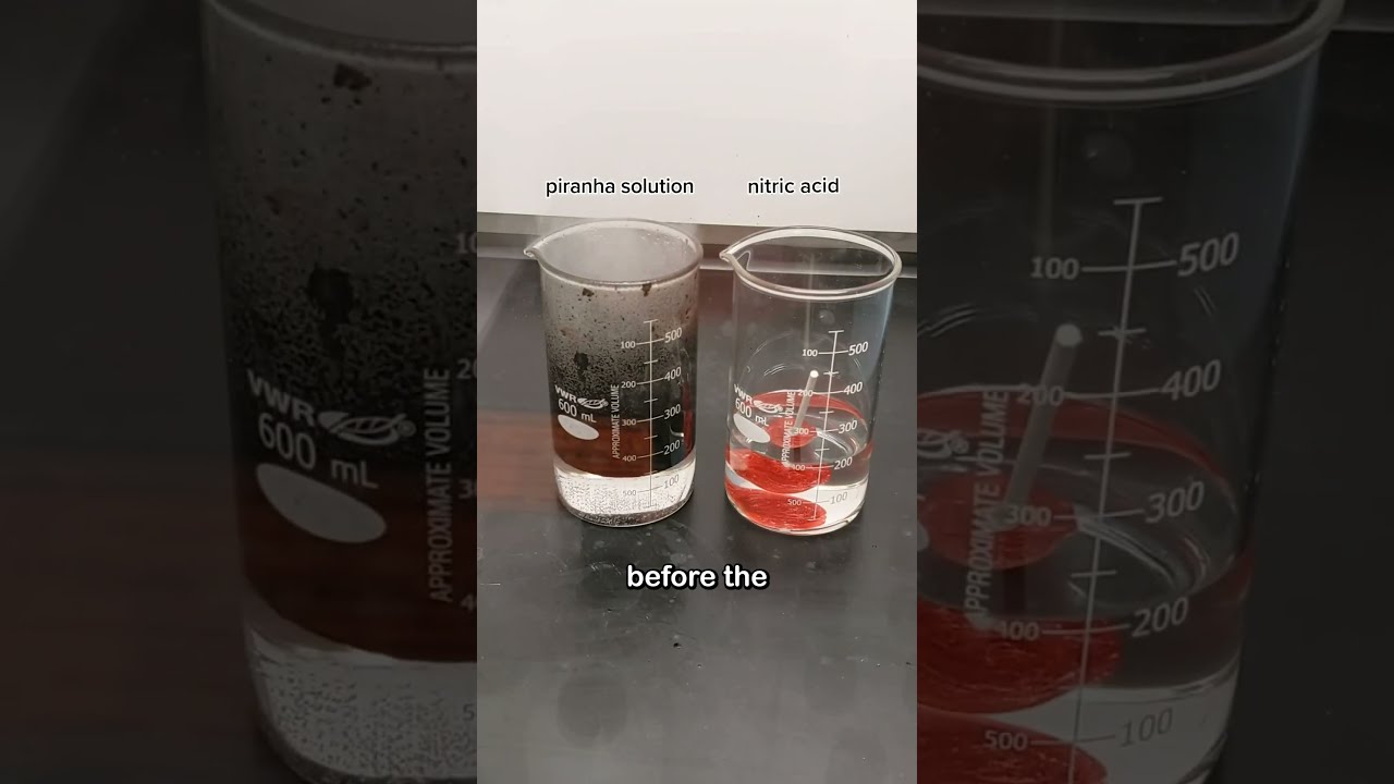 This Creepy Piranha Solution Is Made By Mixing Concentrated Sulfuric Acid And 30 Hydrogen Peroxide