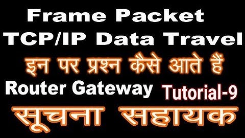 IA Exam (Informatic Assistant) Frame, Packet, Router, Gateway