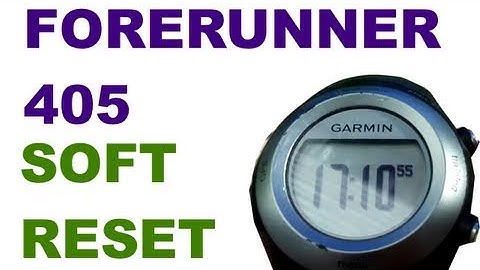 Garmin Forerunner 405 / 410 - Soft Reset - When it is Dead - Resetting