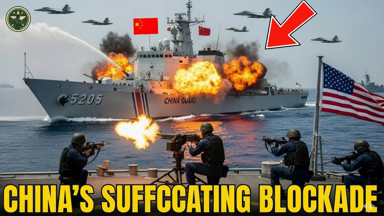 Chinese Coast Guard Ships FIGHT US Warships in the East Sea